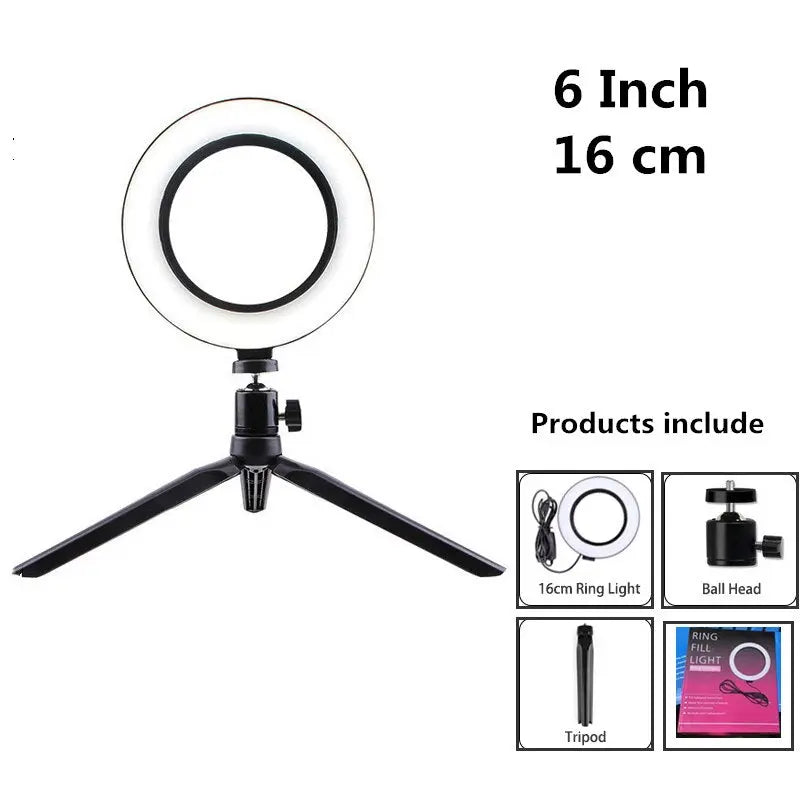 10 inch ring light with tripod LED Ring Light Selfie Ring Light with Stand for Youtube tik tok Live lighting photography TheBridalShop.au