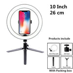 10 inch ring light with tripod LED Ring Light Selfie Ring Light with Stand for Youtube tik tok Live lighting photography TheBridalShop.au