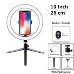 10 inch ring light with tripod LED Ring Light Selfie Ring Light with Stand for Youtube tik tok Live lighting photography TheBridalShop.au