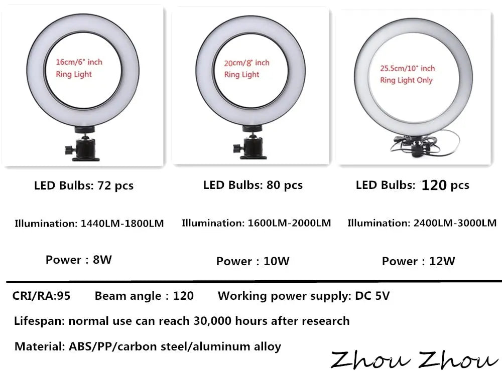 10 inch ring light with tripod LED Ring Light Selfie Ring Light with Stand for Youtube tik tok Live lighting photography TheBridalShop.au