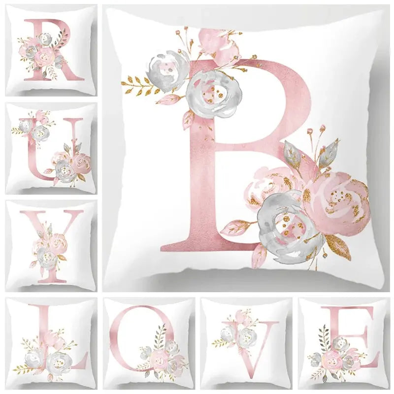 Custom Pink Letter Decorative Cushion Cover Wedding Party Decoration Wedding Decorative Pillow Party Supplies Wedding Ornaments TheBridalShop.au