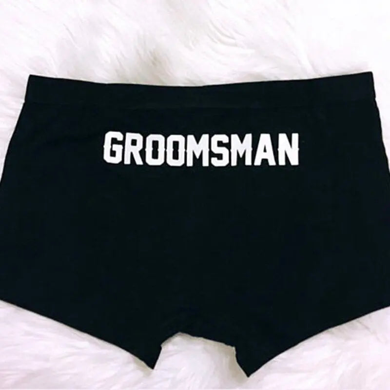 Groom to be Best Man Groomsman Proposal Gift Socks Panties Cap Wedding engagement bachelorette party bridal shower decoration TheBridalShop.au