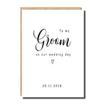 To My Groom Gift Sticker  Wedding Day Sticker from Bride  Modern Party Personalized Name Sticker Gift (just sticker,no card) TheBridalShop.au