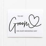 To My Groom Gift Sticker  Wedding Day Sticker from Bride  Modern Party Personalized Name Sticker Gift (just sticker,no card) TheBridalShop.au