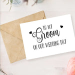 To My Groom Gift Sticker  Wedding Day Sticker from Bride  Modern Party Personalized Name Sticker Gift (just sticker,no card) TheBridalShop.au