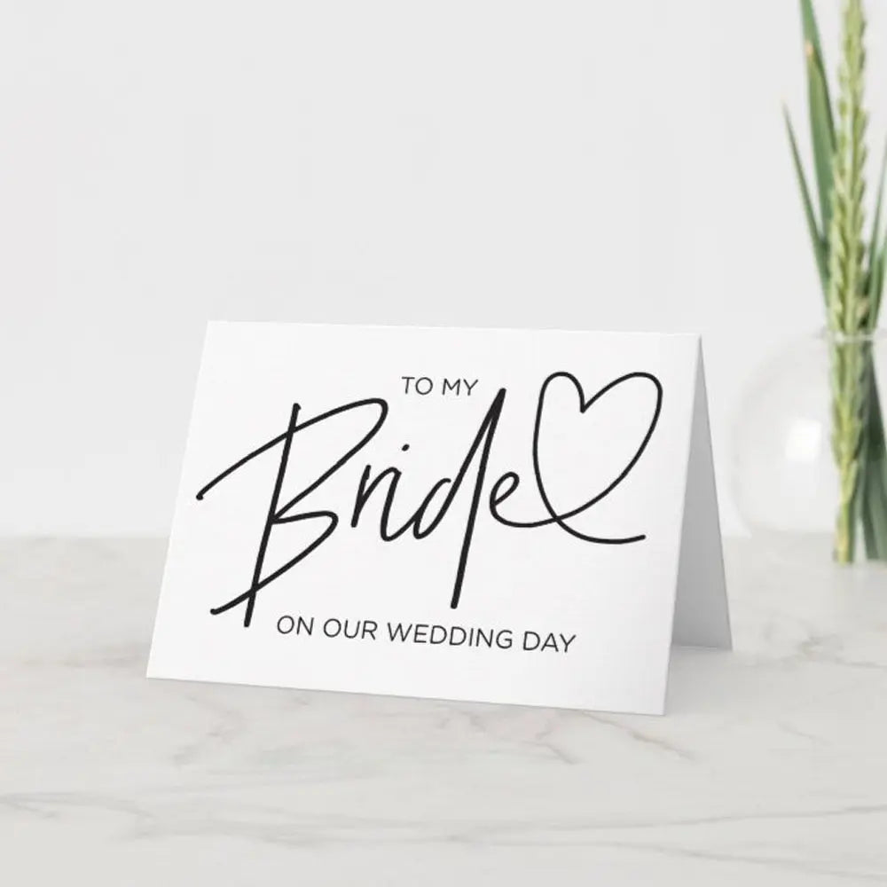 To My Groom Gift Sticker  Wedding Day Sticker from Bride  Modern Party Personalized Name Sticker Gift (just sticker,no card) TheBridalShop.au