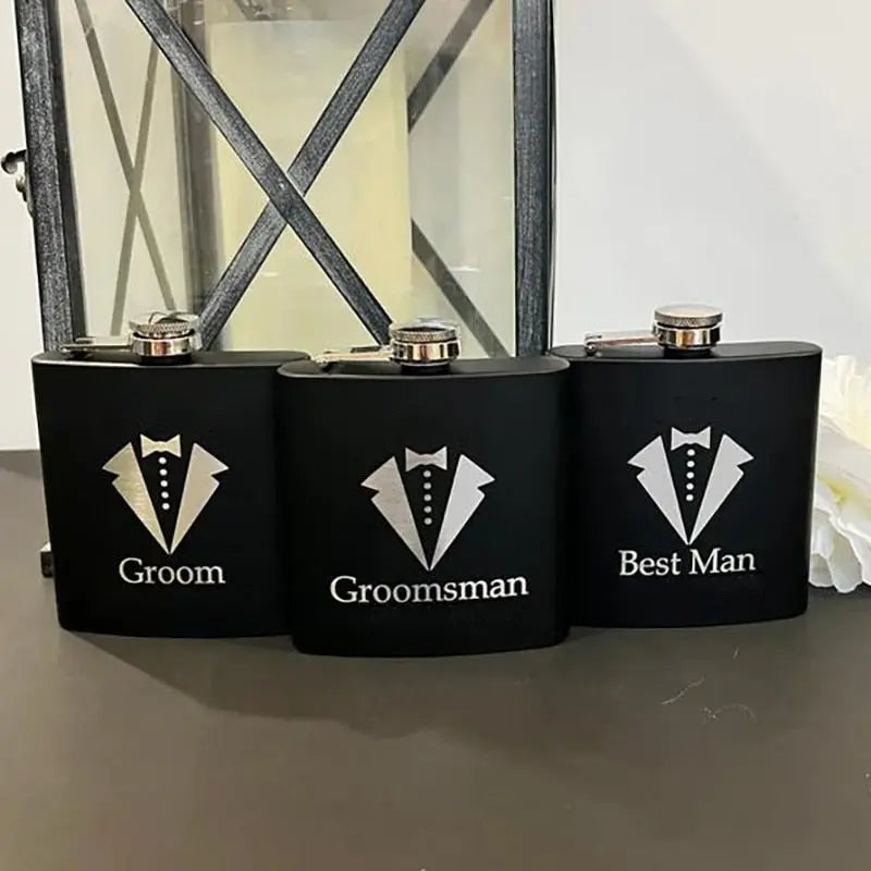 Will You Be My Groomsman Hip Flask Honeymoon Groom to be Wedding engagement bachelor party bridal shower Best Man Proposal gift TheBridalShop.au